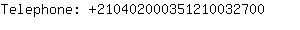 Telephone: 21040200035121003....