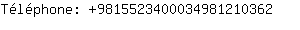 Tlphone: 981552340003498121....