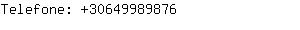 Telefone: 3064998....