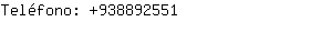 Teléfono: 93889....