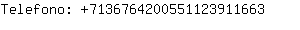 Telefono: 713676420055112391....