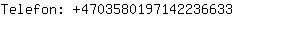 Telefon: 470358019714223....