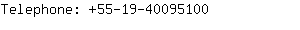 Telephone: 55-19-4009....