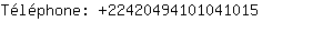 Tlphone: 2242049410104....