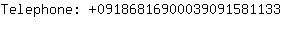 Telephone: 0918681690003909158....