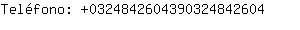 Telfono: 032484260439032484....