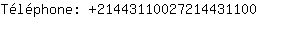 Tlphone: 2144311002721443....