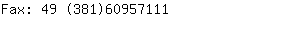 Fax: 49 (381)6095....