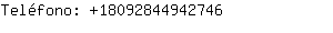 Teléfono: 1809284494....