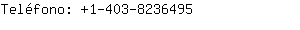 Teléfono: 1-403-823....