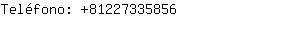 Teléfono: 8122733....
