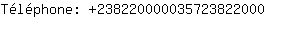 Tlphone: 23822000003572382....