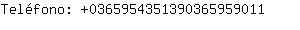 Telfono: 036595435139036595....