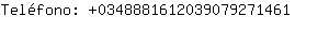 Telfono: 034888161203907927....