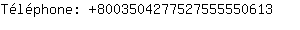 Tlphone: 800350427752755555....