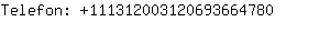 Telefon: 11131200312069366....