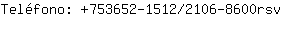 Telfono: 753652-1512/2106-860....