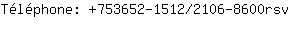 Tlphone: 753652-1512/2106-860....