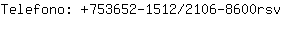 Telefono: 753652-1512/2106-860....