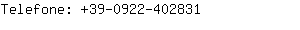 Telefone: 39-0922-40....