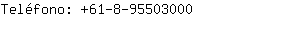 Teléfono: 61-8-9550....