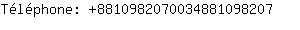 Tlphone: 881098207003488109....