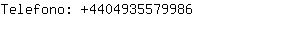 Telefono: 440493557....