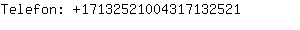 Telefon: 1713252100431713....