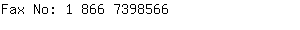 Fax No: 1 866 739....
