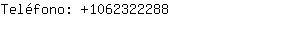 Teléfono: 106232....