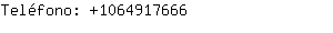 Teléfono: 106491....