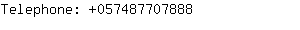 Telephone: 05748770....
