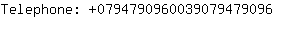 Telephone: 079479096003907947....