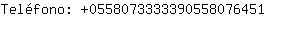 Telfono: 055807333339055807....