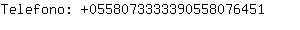 Telefono: 055807333339055807....