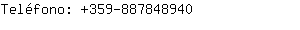 Teléfono: 359-88784....
