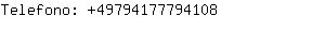 Telefono: 4979417779....