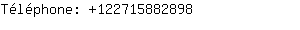 Téléphone: 12271588....
