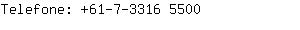 Telefone: 61-7-3316 ....