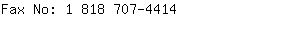 Fax No: 1 818 707-....