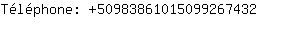 Tlphone: 5098386101509926....