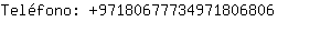 Telfono: 9718067773497180....