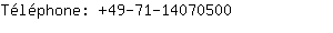 Tlphone: 49-71-1407....