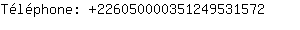 Tlphone: 22605000035124953....