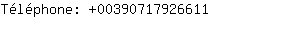 Tlphone: 0039071792....