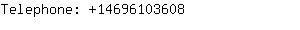 Telephone: 1469610....