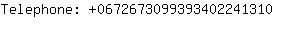 Telephone: 067267309939340224....