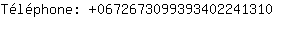Tlphone: 067267309939340224....