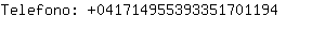 Telefono: 04171495539335170....