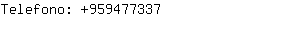 Telefono: 9594773373495949....